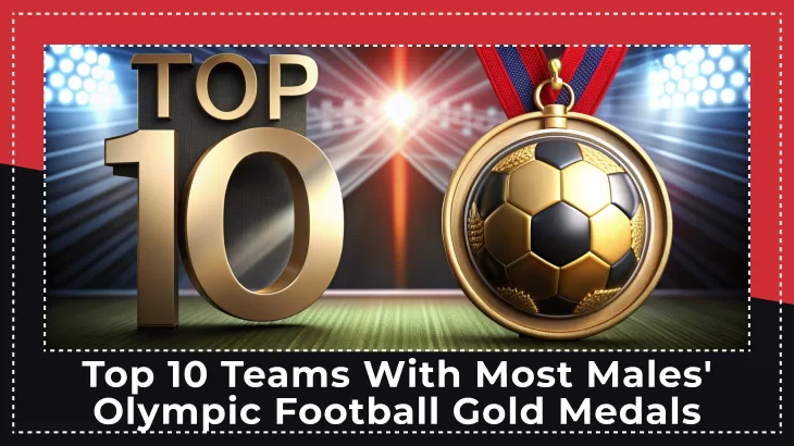 Top 10 Teams with Most Males' Olympic Football Gold Medals